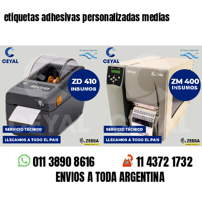 etiquetas adhesivas personalizadas medias
