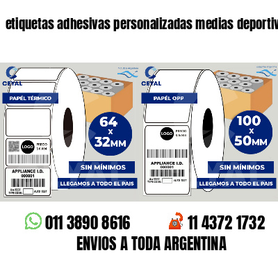 etiquetas adhesivas personalizadas medias deportivas