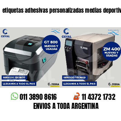 etiquetas adhesivas personalizadas medias deportivas
