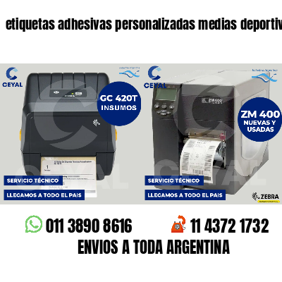 etiquetas adhesivas personalizadas medias deportivas