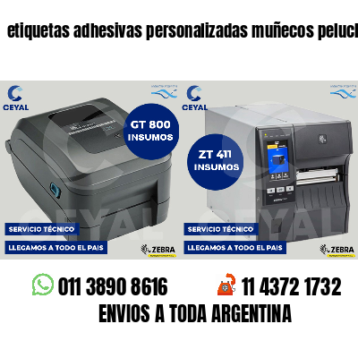 etiquetas adhesivas personalizadas muñecos peluche