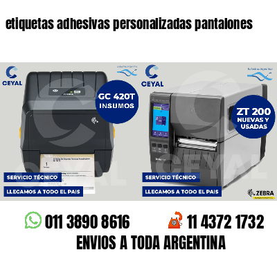 etiquetas adhesivas personalizadas pantalones