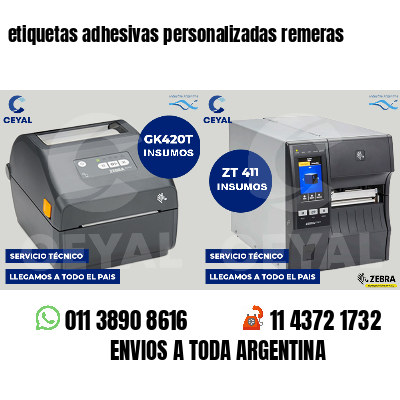 etiquetas adhesivas personalizadas remeras