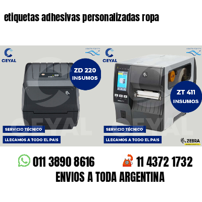 etiquetas adhesivas personalizadas ropa