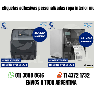 etiquetas adhesivas personalizadas ropa interior mujer