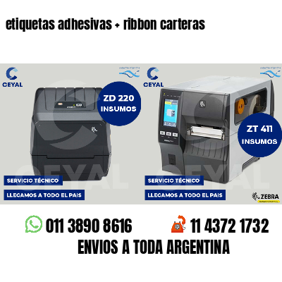 etiquetas adhesivas   ribbon carteras