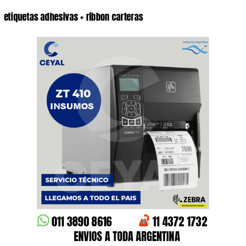 etiquetas adhesivas   ribbon carteras