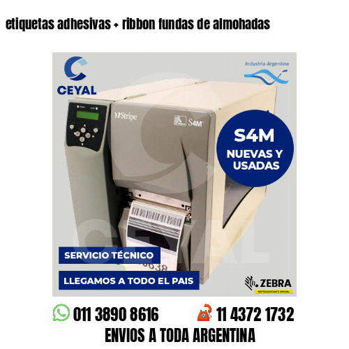 etiquetas adhesivas   ribbon fundas de almohadas