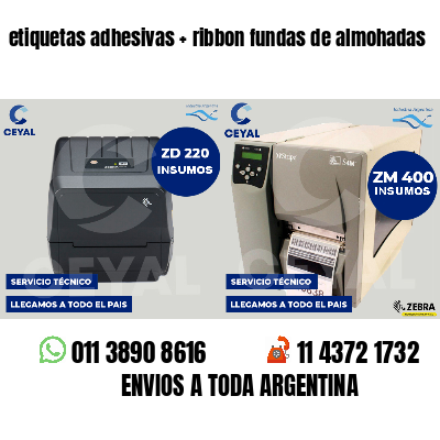 etiquetas adhesivas   ribbon fundas de almohadas