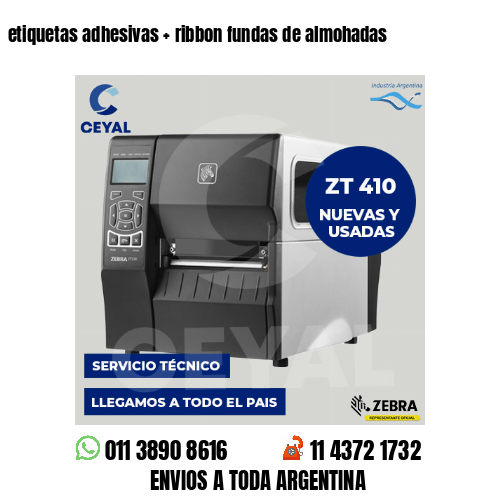 etiquetas adhesivas   ribbon fundas de almohadas
