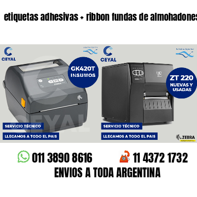 etiquetas adhesivas   ribbon fundas de almohadones