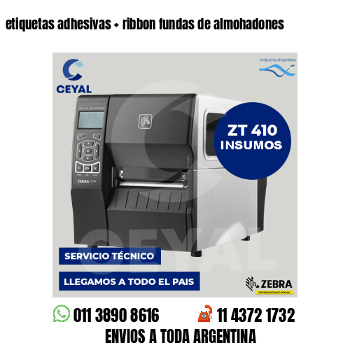 etiquetas adhesivas   ribbon fundas de almohadones