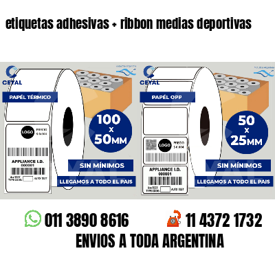 etiquetas adhesivas   ribbon medias deportivas