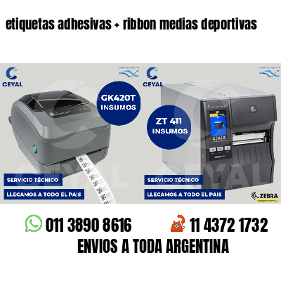etiquetas adhesivas   ribbon medias deportivas