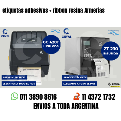 etiquetas adhesivas   ribbon resina Armerías