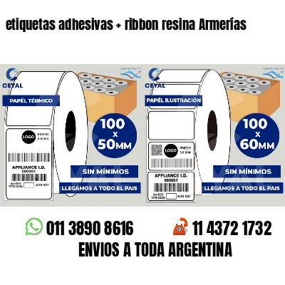 etiquetas adhesivas   ribbon resina Armerías