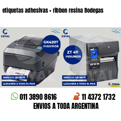 etiquetas adhesivas ribbon resina Bodegas