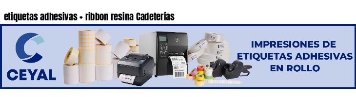 etiquetas adhesivas ribbon resina Cadeterías