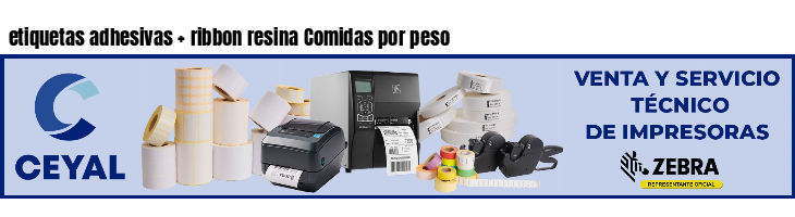 etiquetas adhesivas ribbon resina Comidas por peso