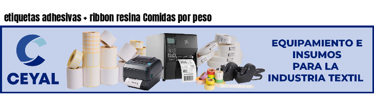 etiquetas adhesivas ribbon resina Comidas por peso