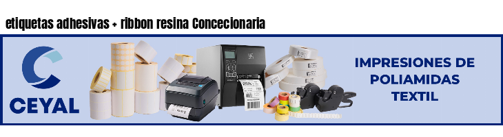 etiquetas adhesivas   ribbon resina Concecionaria