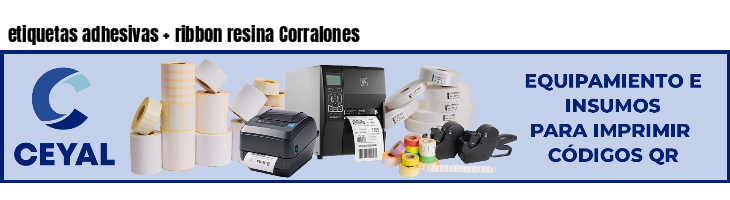 etiquetas adhesivas ribbon resina Corralones