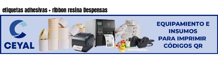 etiquetas adhesivas ribbon resina Despensas