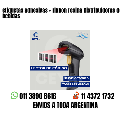 etiquetas adhesivas ribbon resina Distribuidoras de bebidas