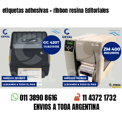 etiquetas adhesivas ribbon resina Editoriales