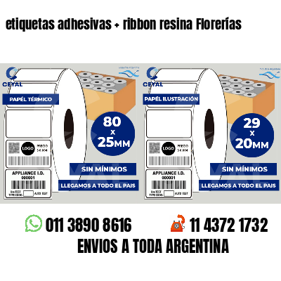 etiquetas adhesivas   ribbon resina Florerías
