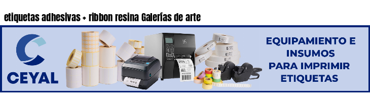 etiquetas adhesivas   ribbon resina Galerías de arte