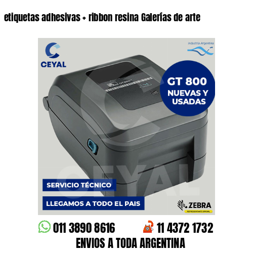 etiquetas adhesivas   ribbon resina Galerías de arte
