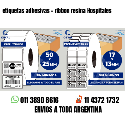 etiquetas adhesivas ribbon resina Hospitales