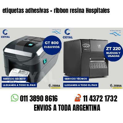 etiquetas adhesivas   ribbon resina Hospitales