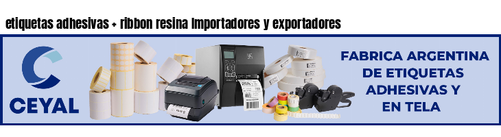 etiquetas adhesivas ribbon resina Importadores y exportadores