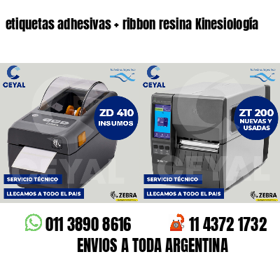 etiquetas adhesivas ribbon resina Kinesiología