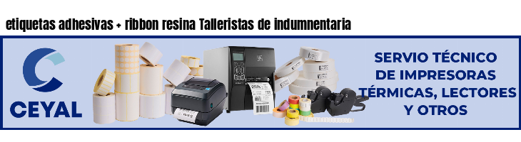 etiquetas adhesivas   ribbon resina Talleristas de indumnentaria
