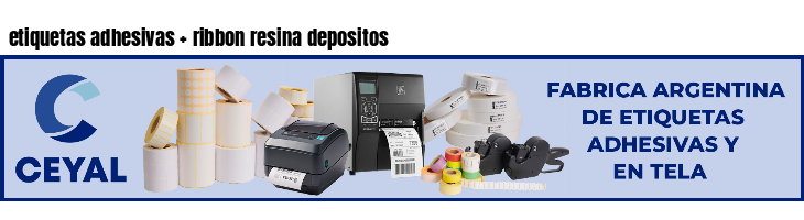 etiquetas adhesivas   ribbon resina depositos