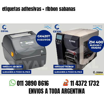 etiquetas adhesivas   ribbon sabanas