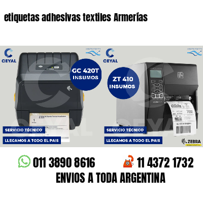 etiquetas adhesivas textiles Armerías
