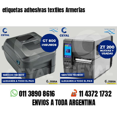 etiquetas adhesivas textiles Armerías
