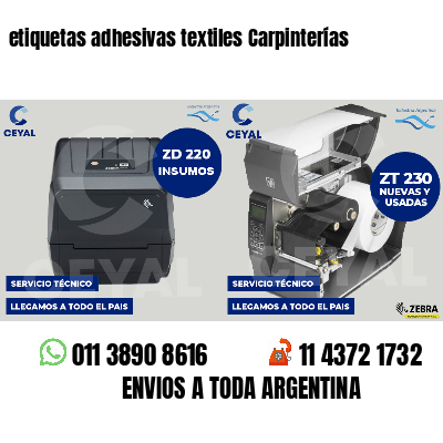 etiquetas adhesivas textiles Carpinterías