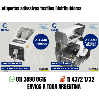 etiquetas adhesivas textiles Distribuidoras