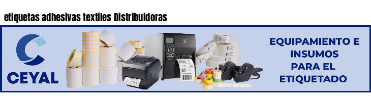 etiquetas adhesivas textiles Distribuidoras