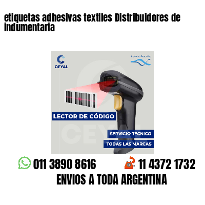 etiquetas adhesivas textiles Distribuidores de indumentaria