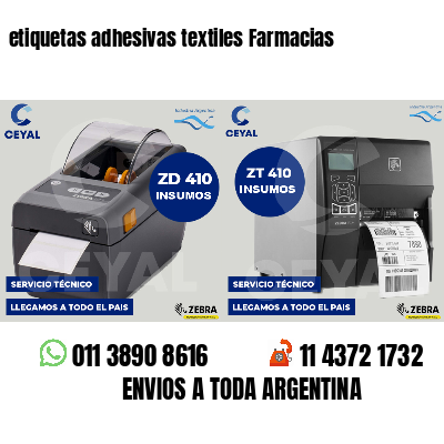 etiquetas adhesivas textiles Farmacias