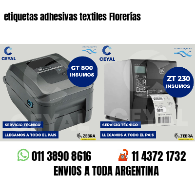 etiquetas adhesivas textiles Florerías