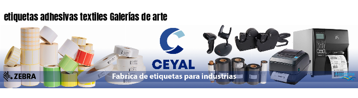 etiquetas adhesivas textiles Galerías de arte