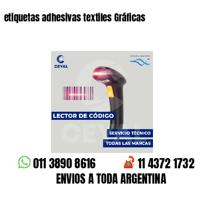 etiquetas adhesivas textiles Gráficas