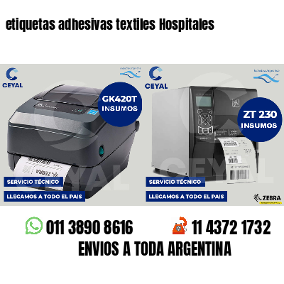 etiquetas adhesivas textiles Hospitales